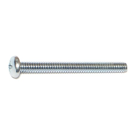 Midwest Fastener #10-24 x 2 in Phillips Pan Machine Screw, Zinc Plated Steel, 100 PK 07342